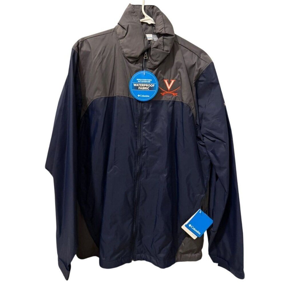 NWT Columbia Glennaker Lake Rain Jacket, Virginia Cavaliers UVA Sportswear